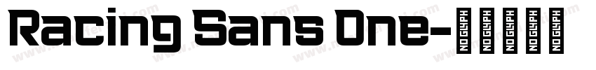 Racing Sans 0ne字体转换